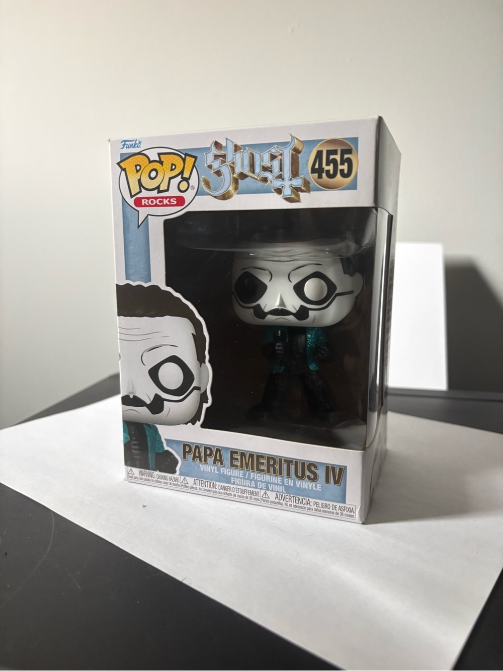 Funko Pop! Rocks Papa Emeritus IV - White & Teal Vinyl Figure